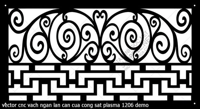 vector cnc vach ngan lan can cua cong sat plasma 1206